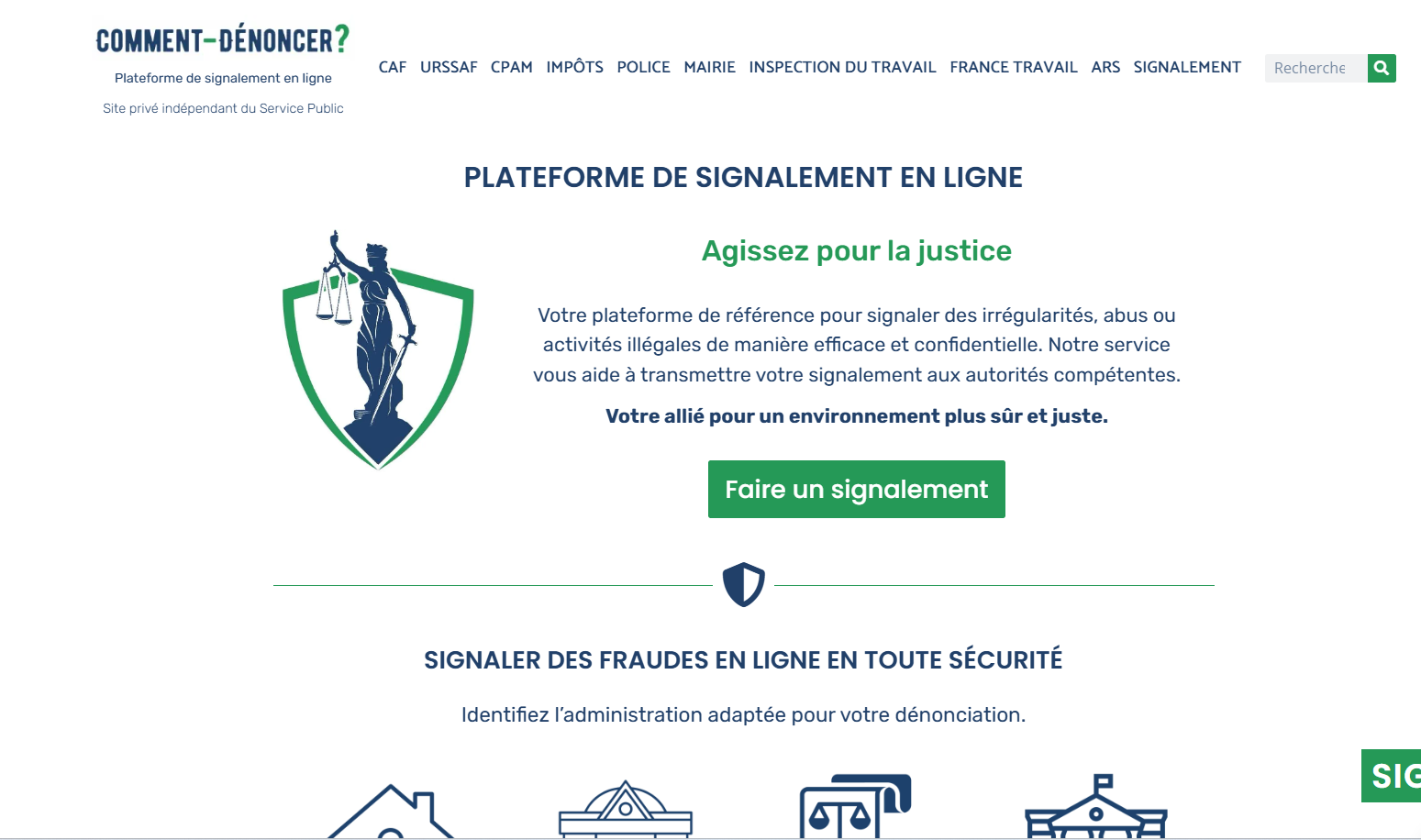 Site comment-denoncer.fr