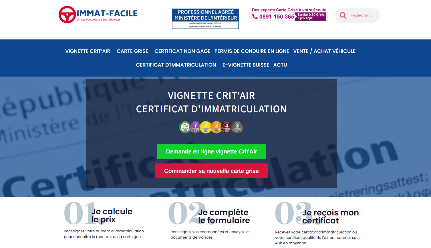 Site immat facile