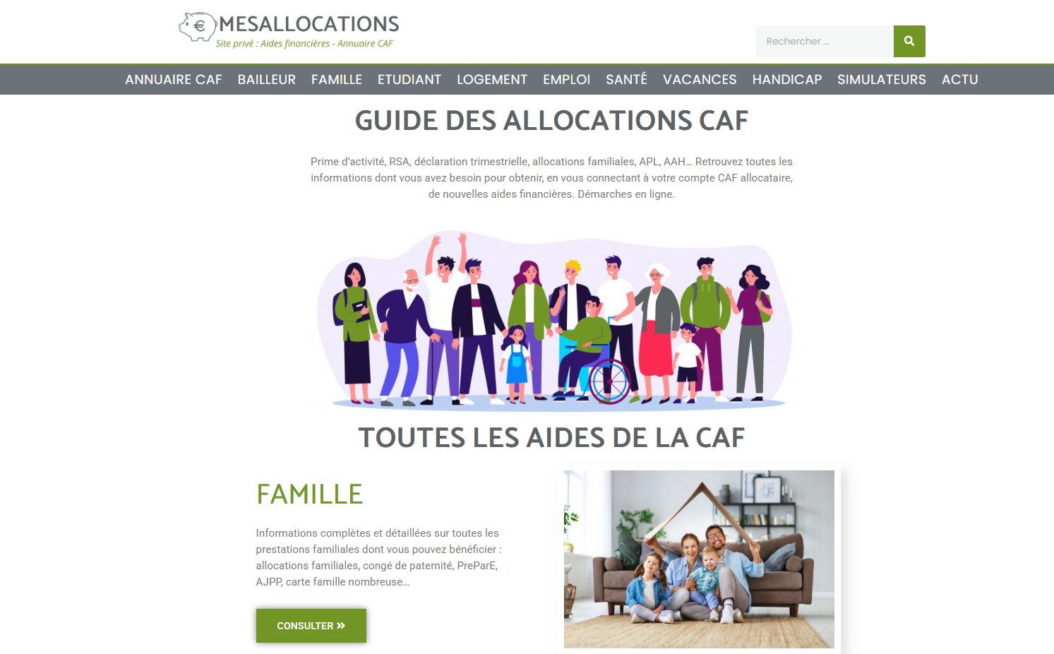 Site mes allocations